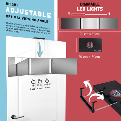 360 Mirror - Self Cut Mirror System WITH Lights